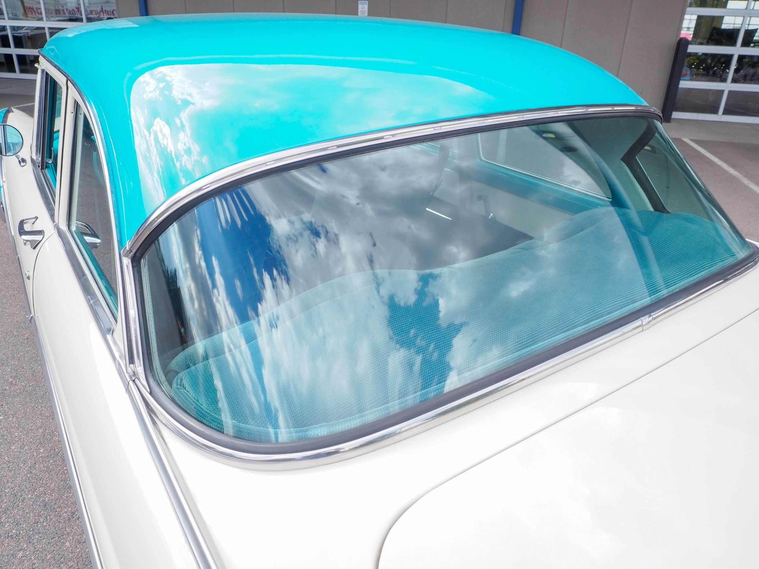 1955 Ford Fairlane Teal Coupe