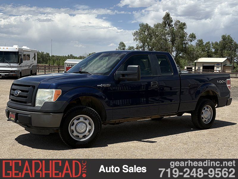 Blue 2011 Ford F-150 XL SuperCab 4WD Pickup Truck Four-Wheel Drive 6-Speed Automatic