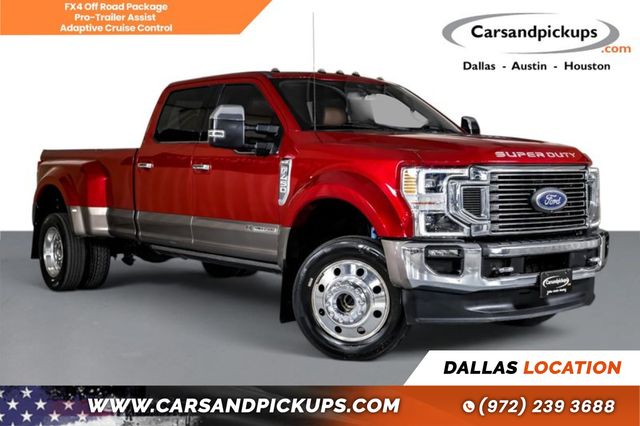 Red 2020 Ford F-450 Super Duty Pickup Truck Four-Wheel Drive Automatic
