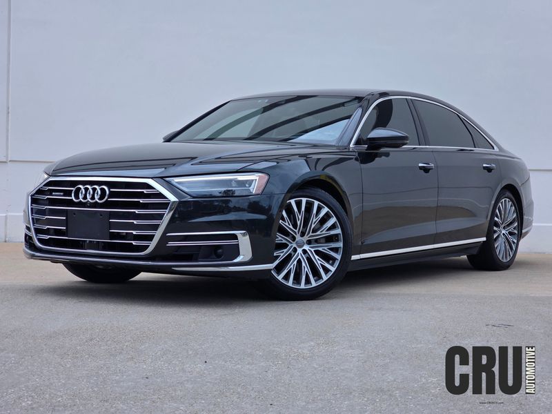 Gray 2019 Audi A8 L 55 TFSI quattro Sedan All-Wheel Drive 8-Speed Automatic