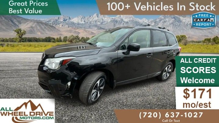 Black 2017 Subaru Forester 2.5i Limited SUV / Crossover All-Wheel Drive 6-Speed CVT