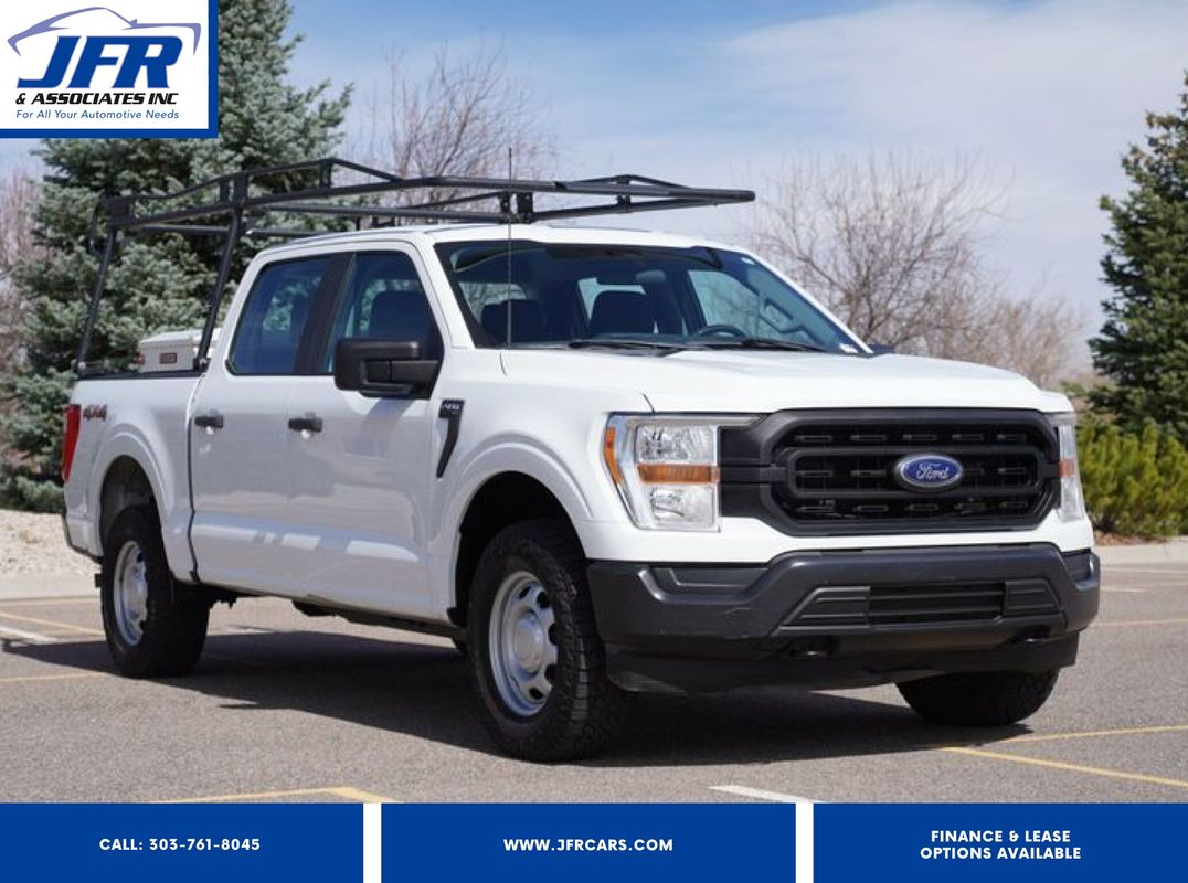White 2021 Ford F-150 Pickup Truck Four-Wheel Drive Automatic