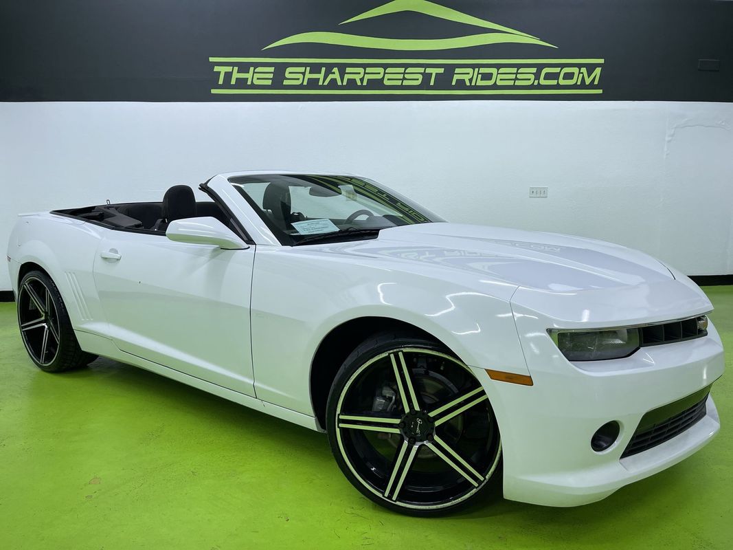 White 2014 Chevrolet Camaro 1LT Convertible RWD Convertible Rear-Wheel Drive Automatic