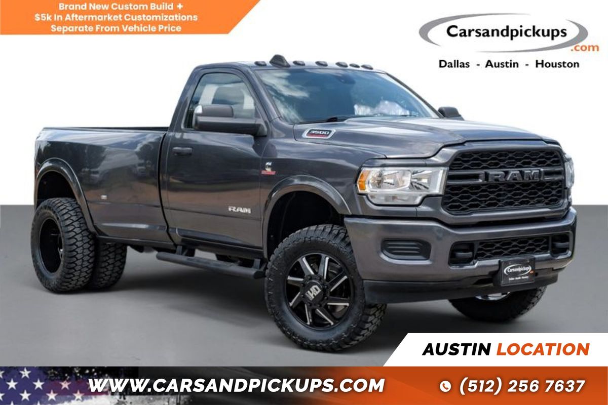 Gray 2022 RAM 3500 Pickup Truck Four-Wheel Drive 6-Speed Automatic