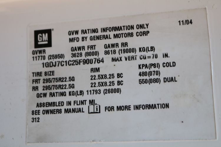 2005 GMC C7500 Vac Septic Tank Pumper Victory Motors