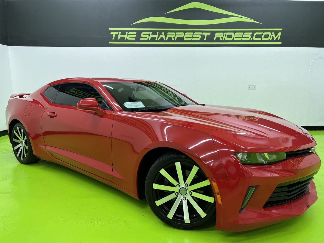 Red 2017 Chevrolet Camaro LS Coupe RWD Coupe Rear-Wheel Drive Manual