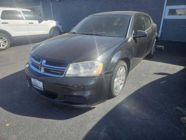Black 2013 Dodge Avenger Sedan Front-Wheel Drive 6-Speed Automatic