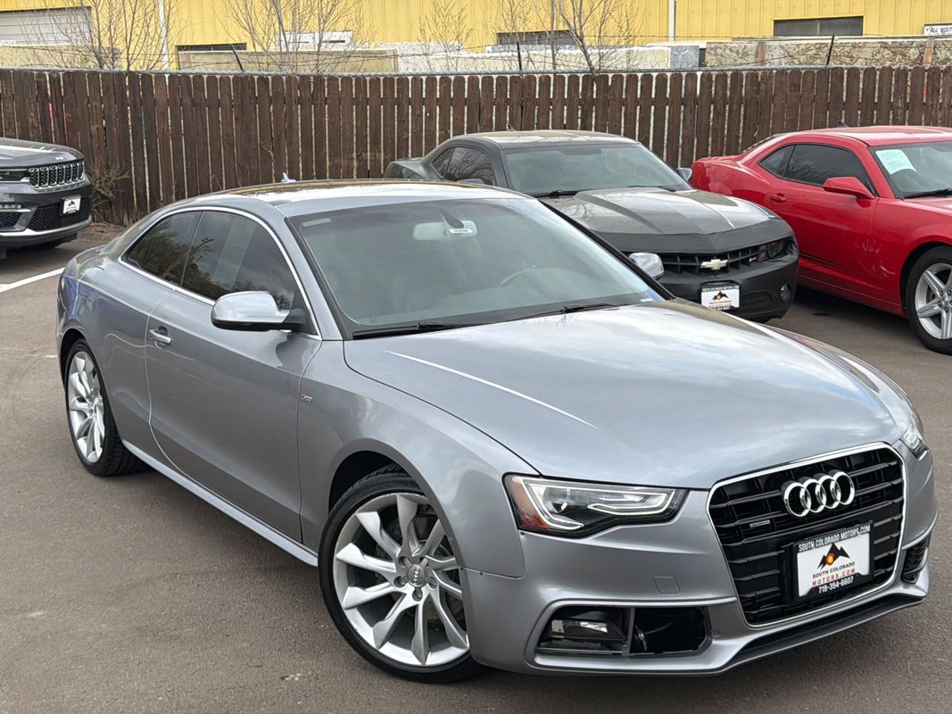 Silver 2015 Audi A5 2.0T quattro Premium Plus Coupe AWD Coupe All-Wheel Drive 8-Speed Automatic