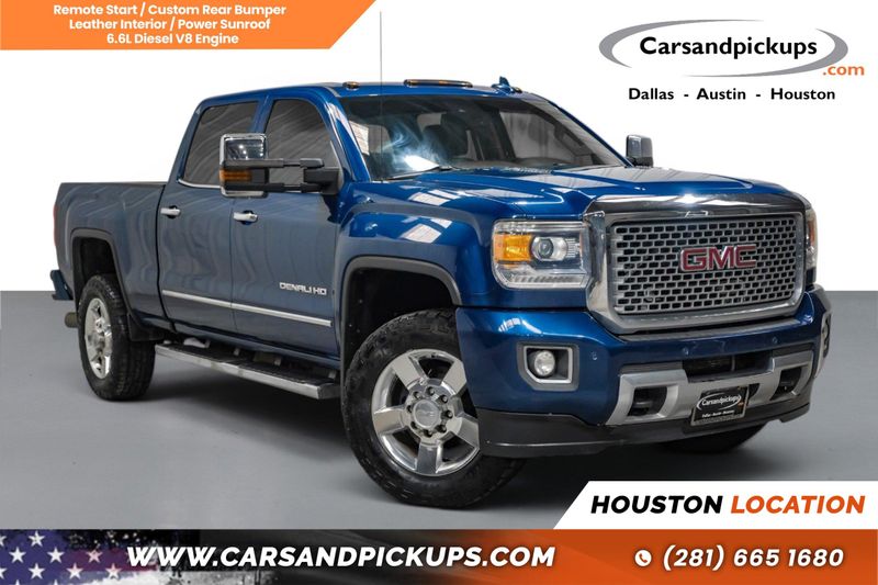 Blue 2016 GMC Sierra 2500HD Pickup Truck Four-Wheel Drive 6-Speed Automatic