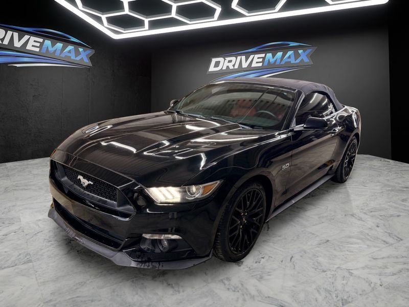 Black 2016 Ford Mustang Convertible Rear-Wheel Drive 6-Speed Manual