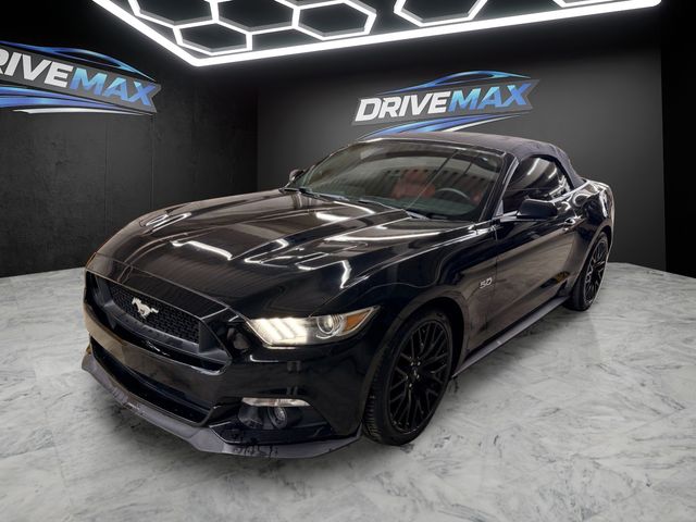 Black 2016 Ford Mustang Convertible Rear-Wheel Drive 6-Speed Manual