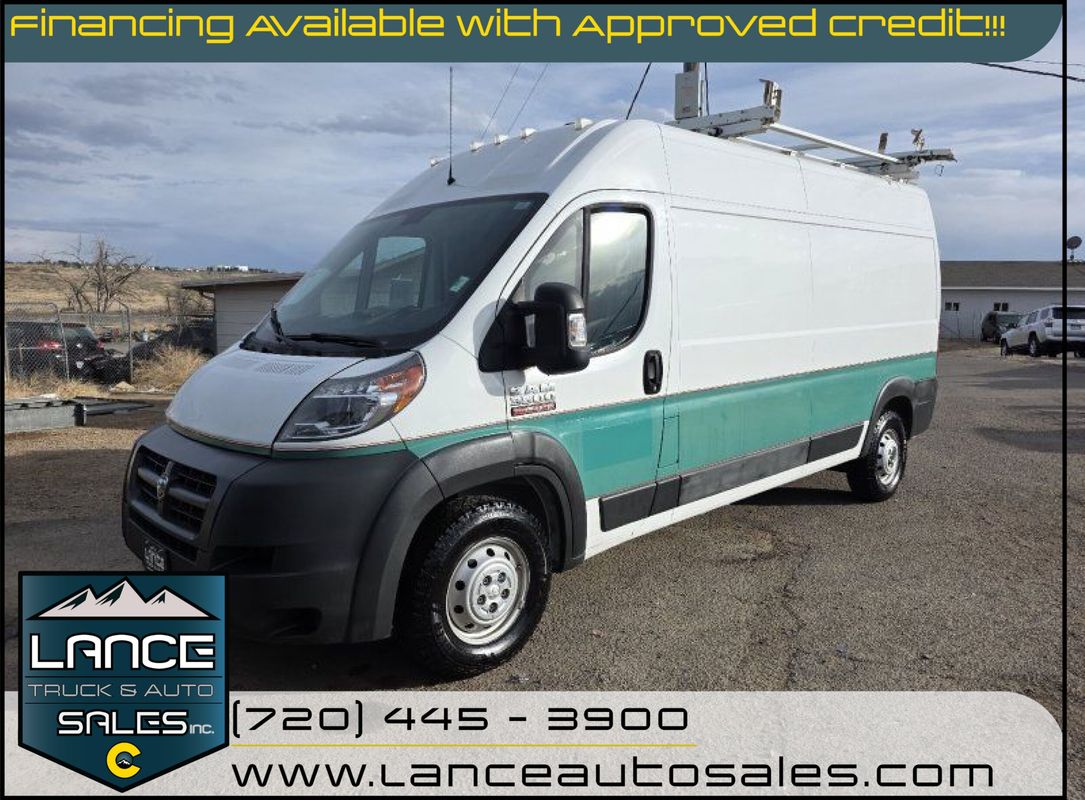 White 2016 RAM ProMaster 3500 159 High Roof Cargo Van Van Front-Wheel Drive 6-Speed Automatic