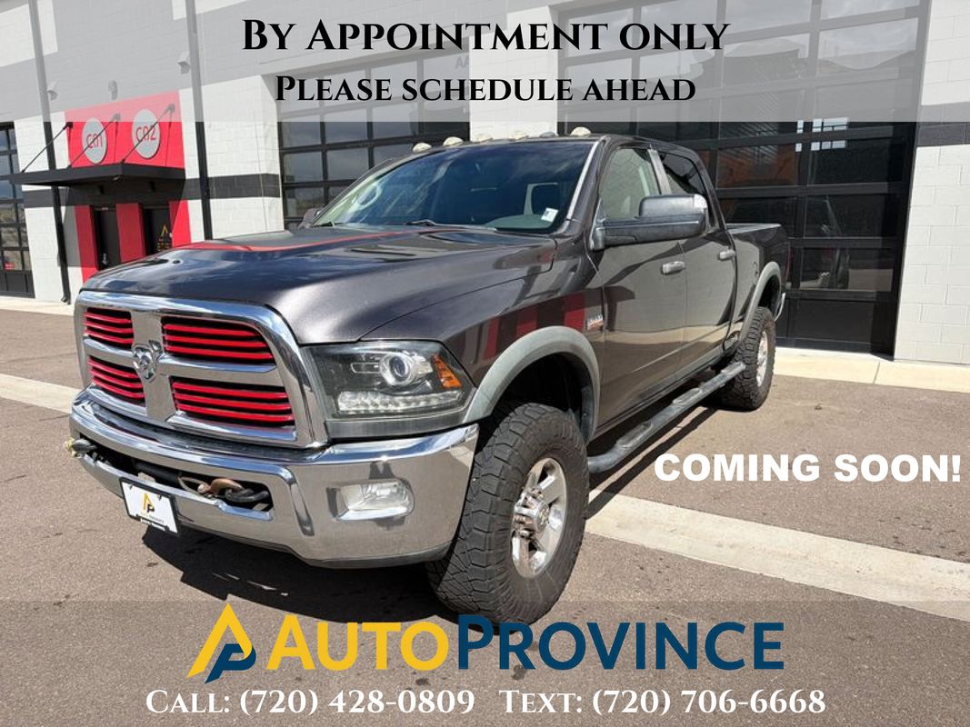 Gray 2016 RAM 2500 Power Wagon Crew Cab 4WD Pickup Truck Four-Wheel Drive 6-Speed Automatic