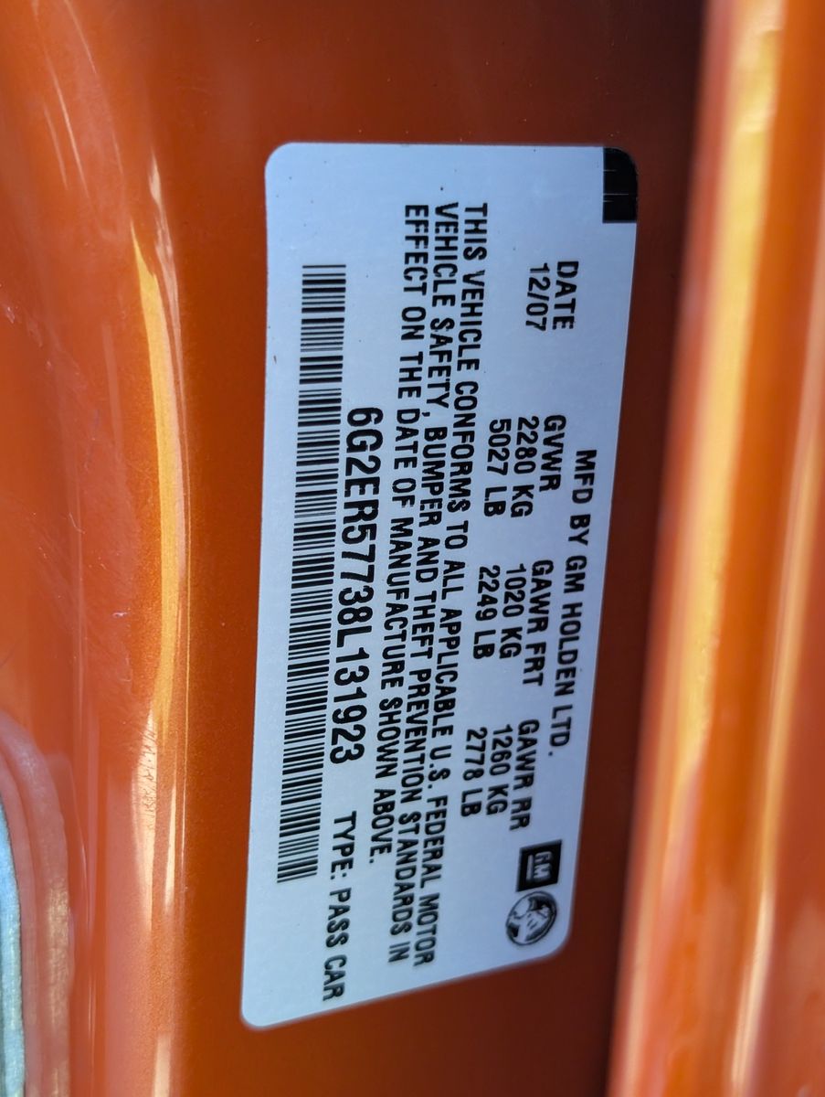 2008 Pontiac G8 61