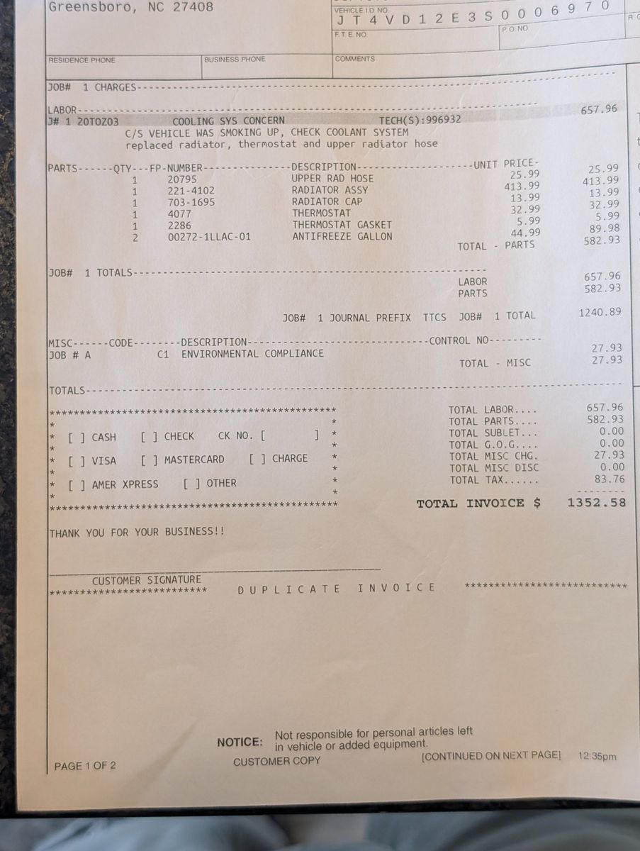 1995 Toyota T100 215
