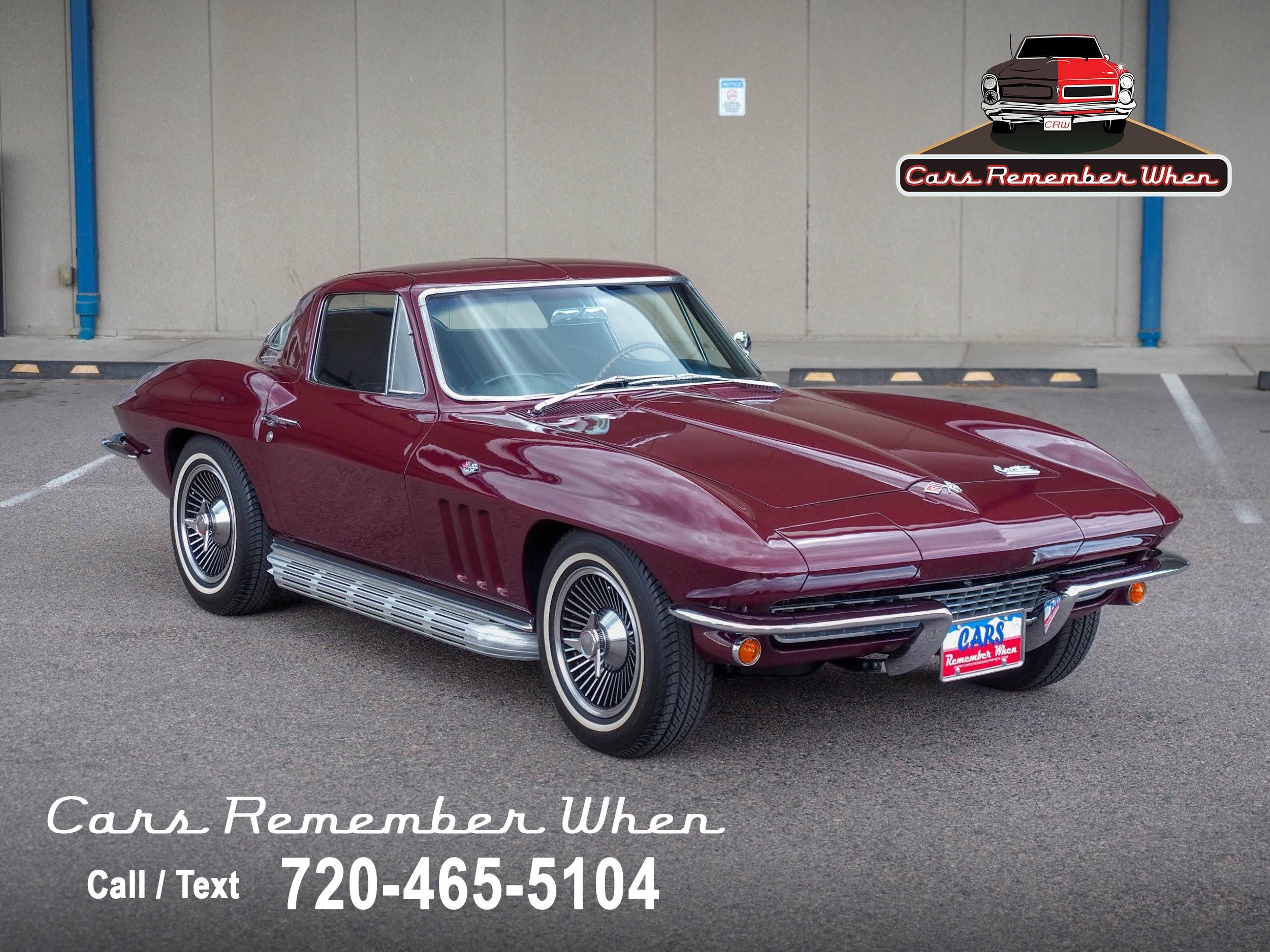 1966 Chevrolet Corvette Maroon Coupe