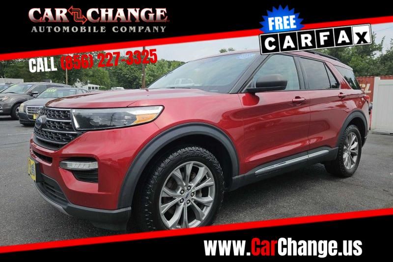 Red 2022 Ford Explorer SUV / Crossover All-Wheel Drive Automatic