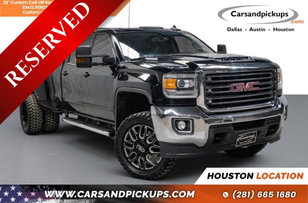 Black 2018 GMC Sierra 3500HD Pickup Truck Four-Wheel Drive 6-Speed Automatic