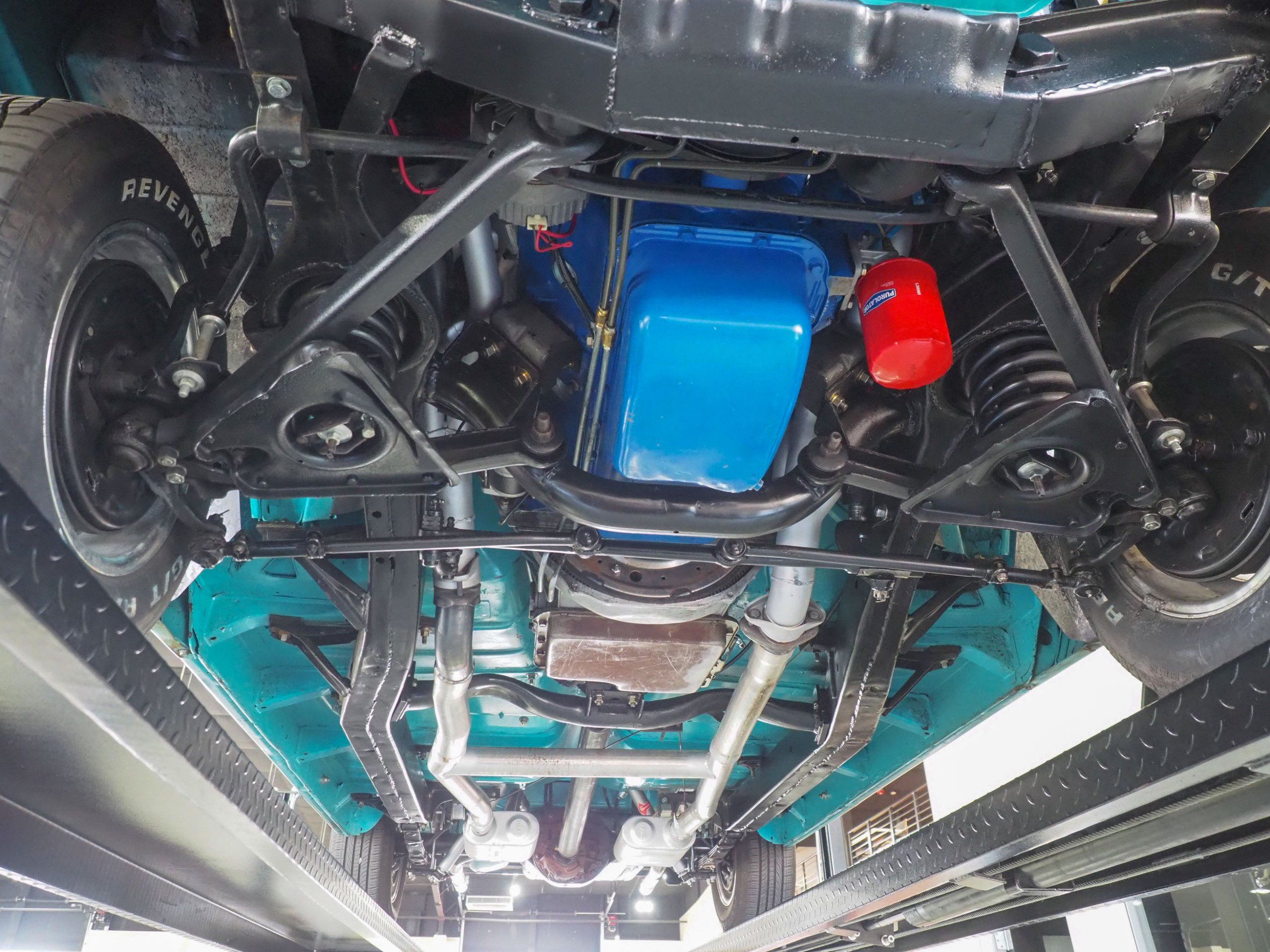 1955 Ford Fairlane Teal Coupe