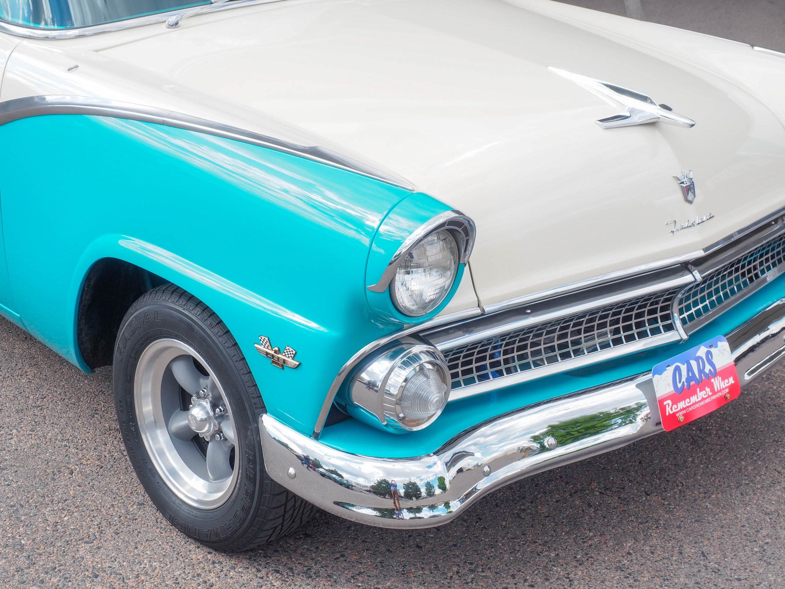 1955 Ford Fairlane Teal Coupe