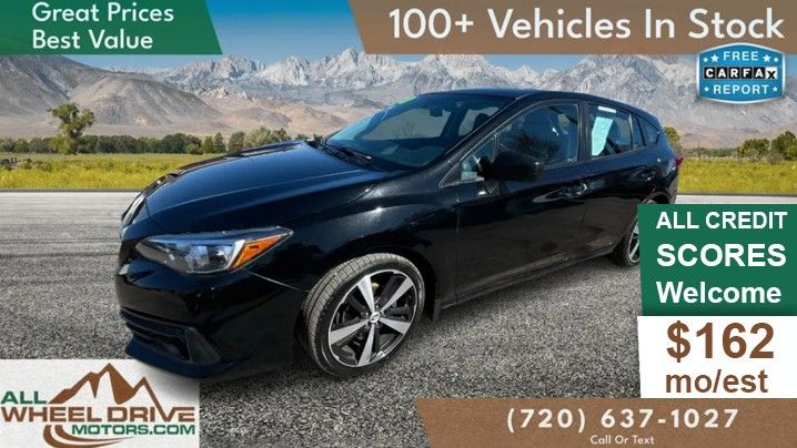 Black 2020 Subaru Impreza 2.0i Hatchback AWD Hatchback All-Wheel Drive 7-Speed CVT