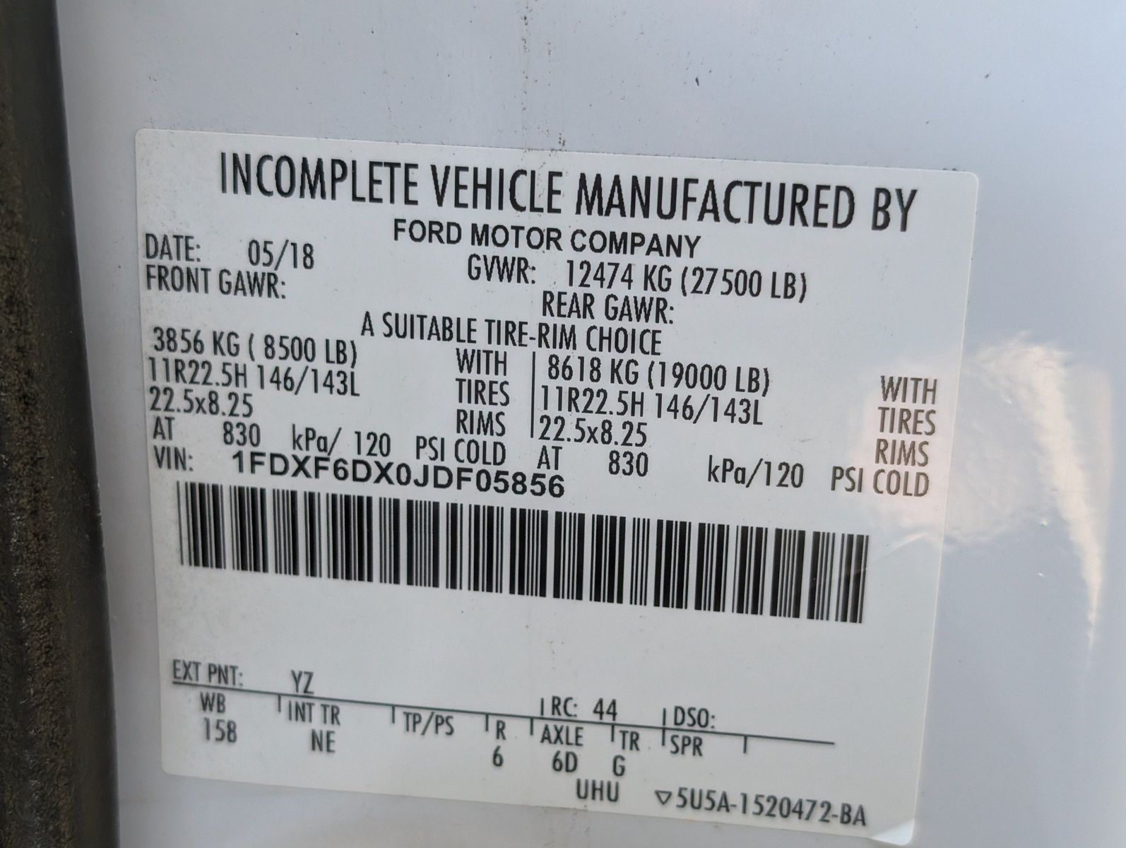 2018 Ford F-650 Super Duty 70