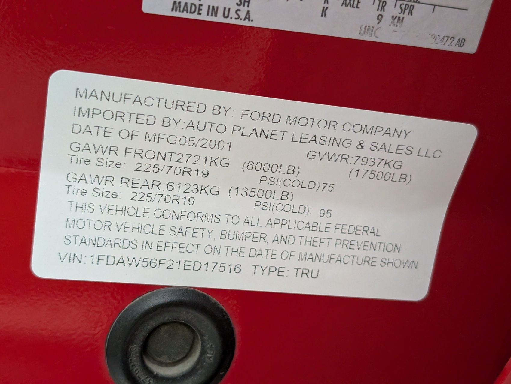 2001 Ford F-550 118