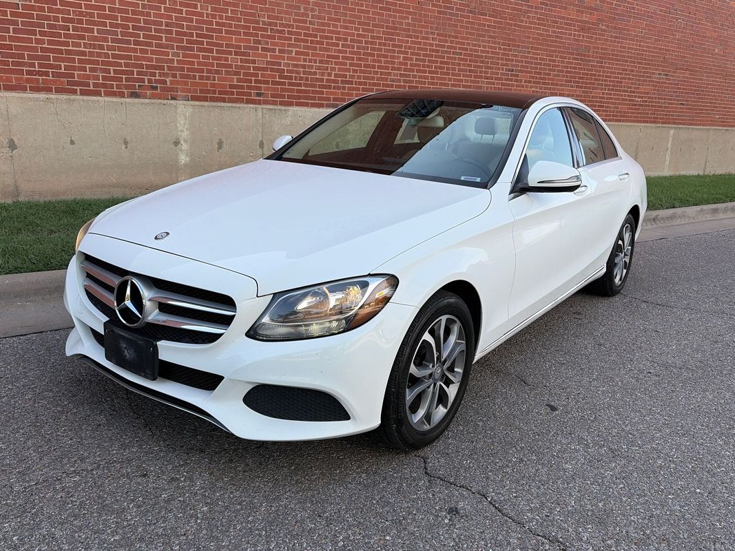 White 2017 Mercedes-Benz C-Class Sedan Automatic