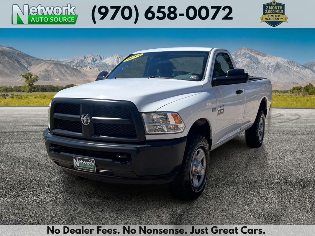White 2014 RAM 3500 Tradesman LB 4WD Pickup Truck Four-Wheel Drive 6-Speed Automatic