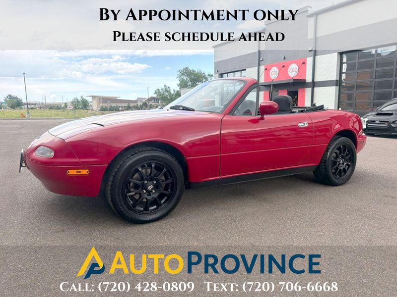 Red 1996 Mazda MX-5 Miata Convertible  5-Speed Automatic