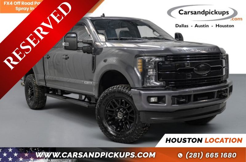 Black 2019 Ford F-250 Super Duty Lariat Crew Cab 4WD Pickup Truck Four-Wheel Drive 6-Speed Automatic