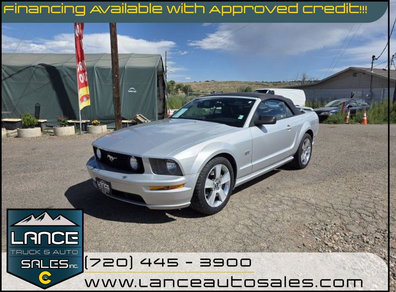 Silver 2007 Ford Mustang Convertible Rear-Wheel Drive 5-Speed Automatic