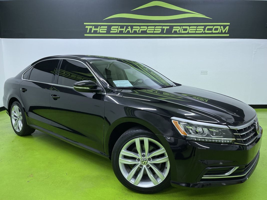 Black 2018 Volkswagen Passat 2.0T SE FWD Sedan Front-Wheel Drive Automatic