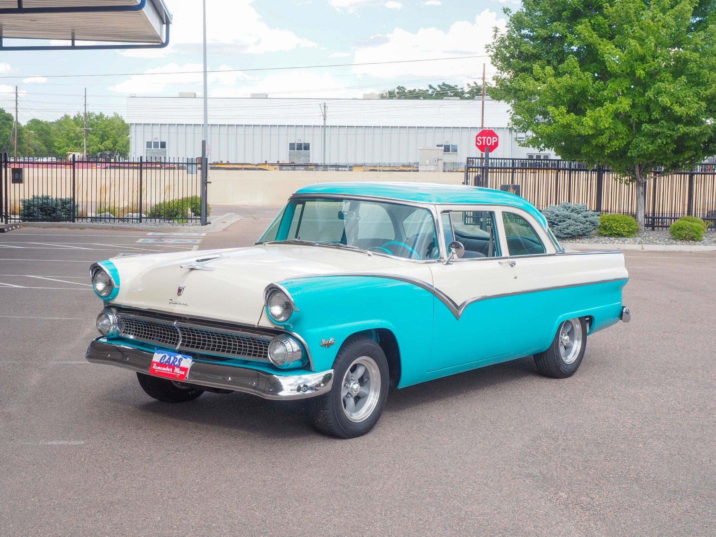 1955 Ford Fairlane Teal Coupe