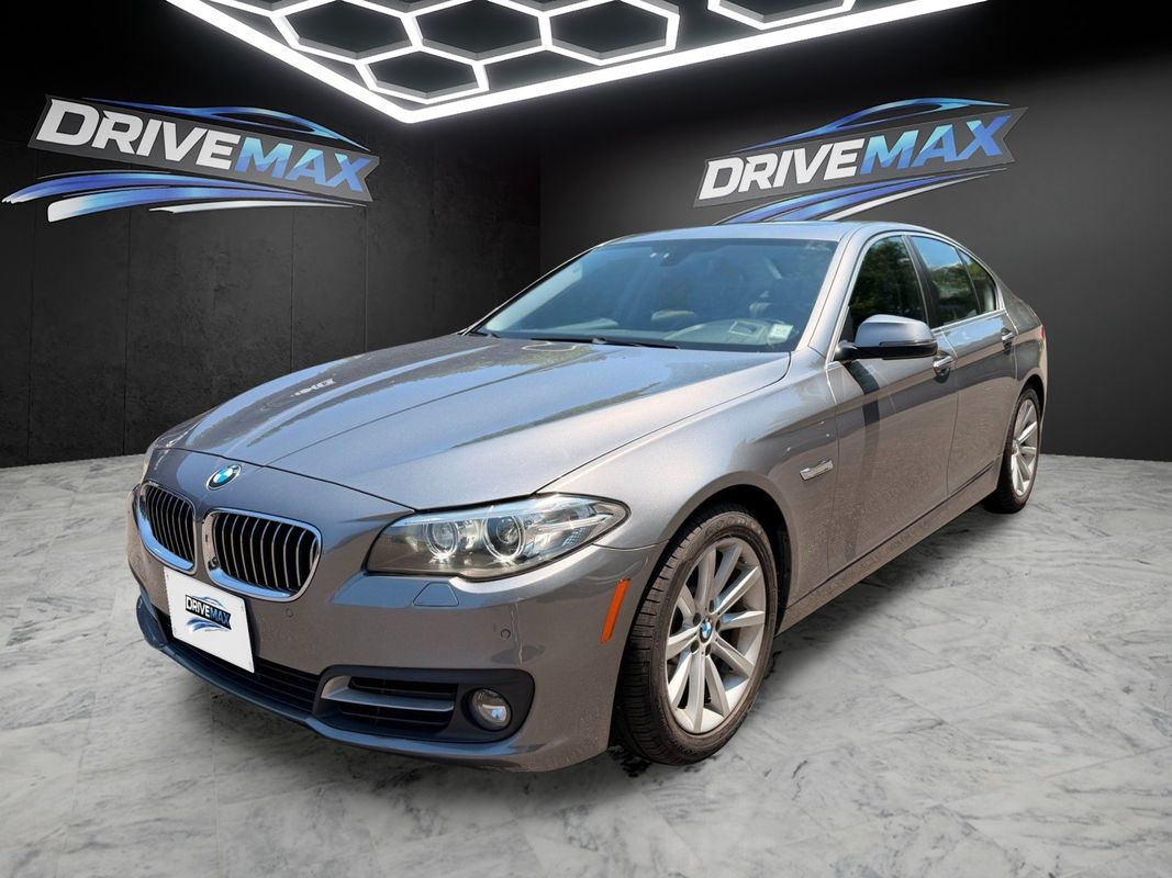 Gray 2015 BMW 5 Series Sedan All-Wheel Drive 8-Speed Automatic