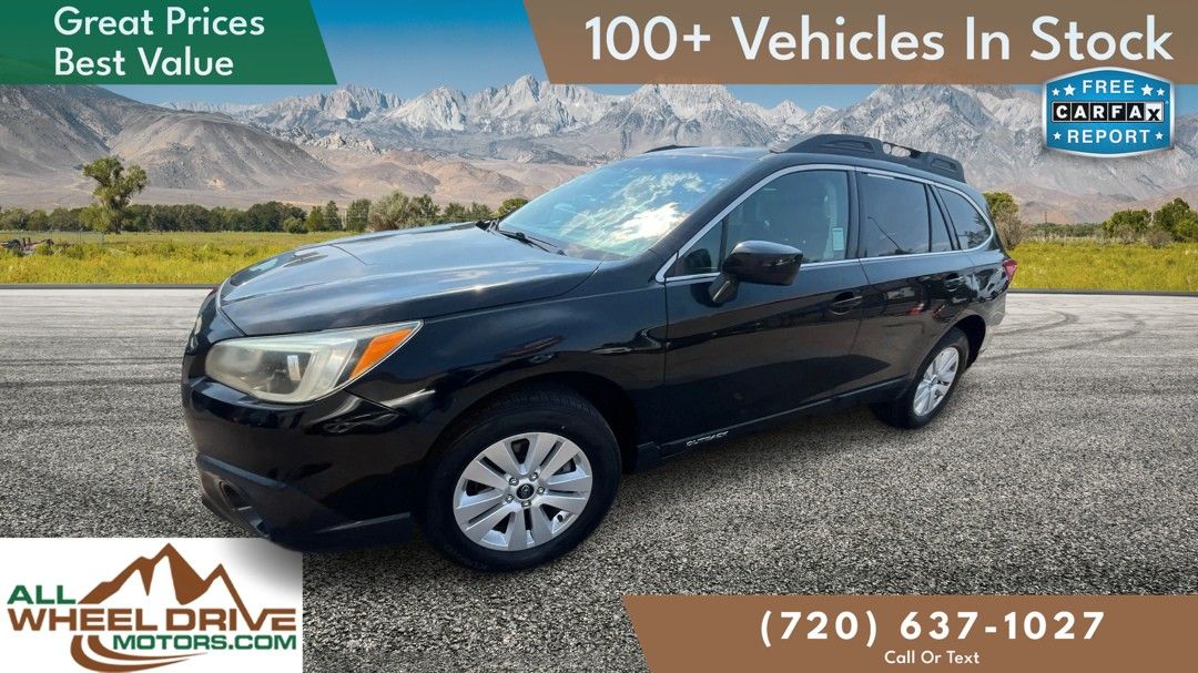 Black 2016 Subaru Outback Wagon All-Wheel Drive 6-Speed CVT