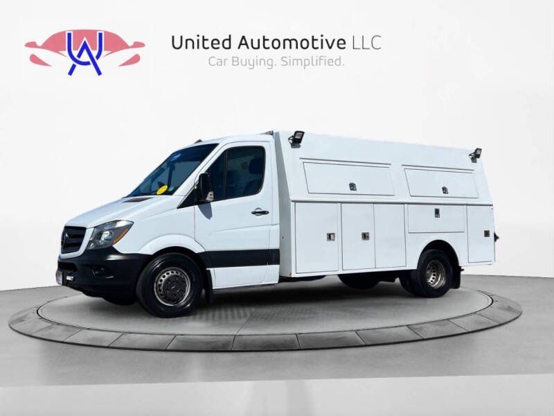 White 2017 Mercedes-Benz Sprinter Cab Chassis Van 4X2 5-Speed Automatic
