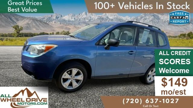 Blue 2015 Subaru Forester 2.5i SUV / Crossover All-Wheel Drive 6-Speed CVT