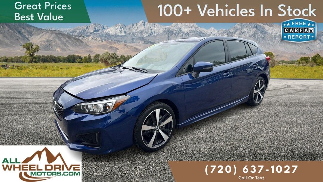 Blue 2018 Subaru Impreza 2.0i Sport Hatchback AWD Hatchback All-Wheel Drive 7-Speed CVT