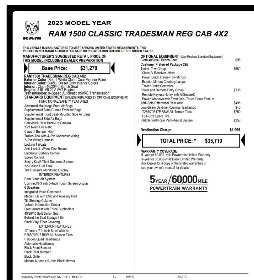2023 Ram 1500 Classic 2