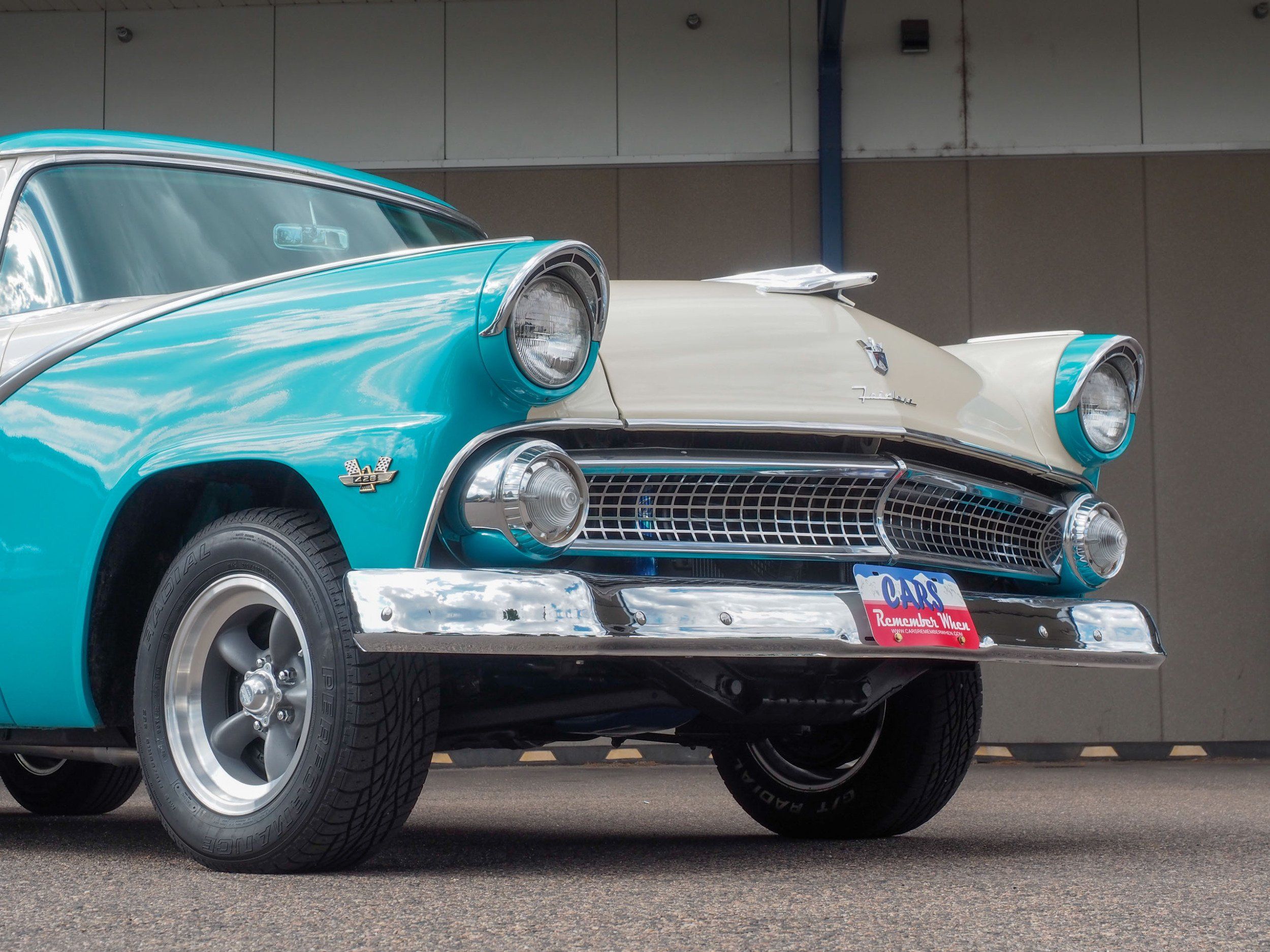 1955 Ford Fairlane Teal Coupe