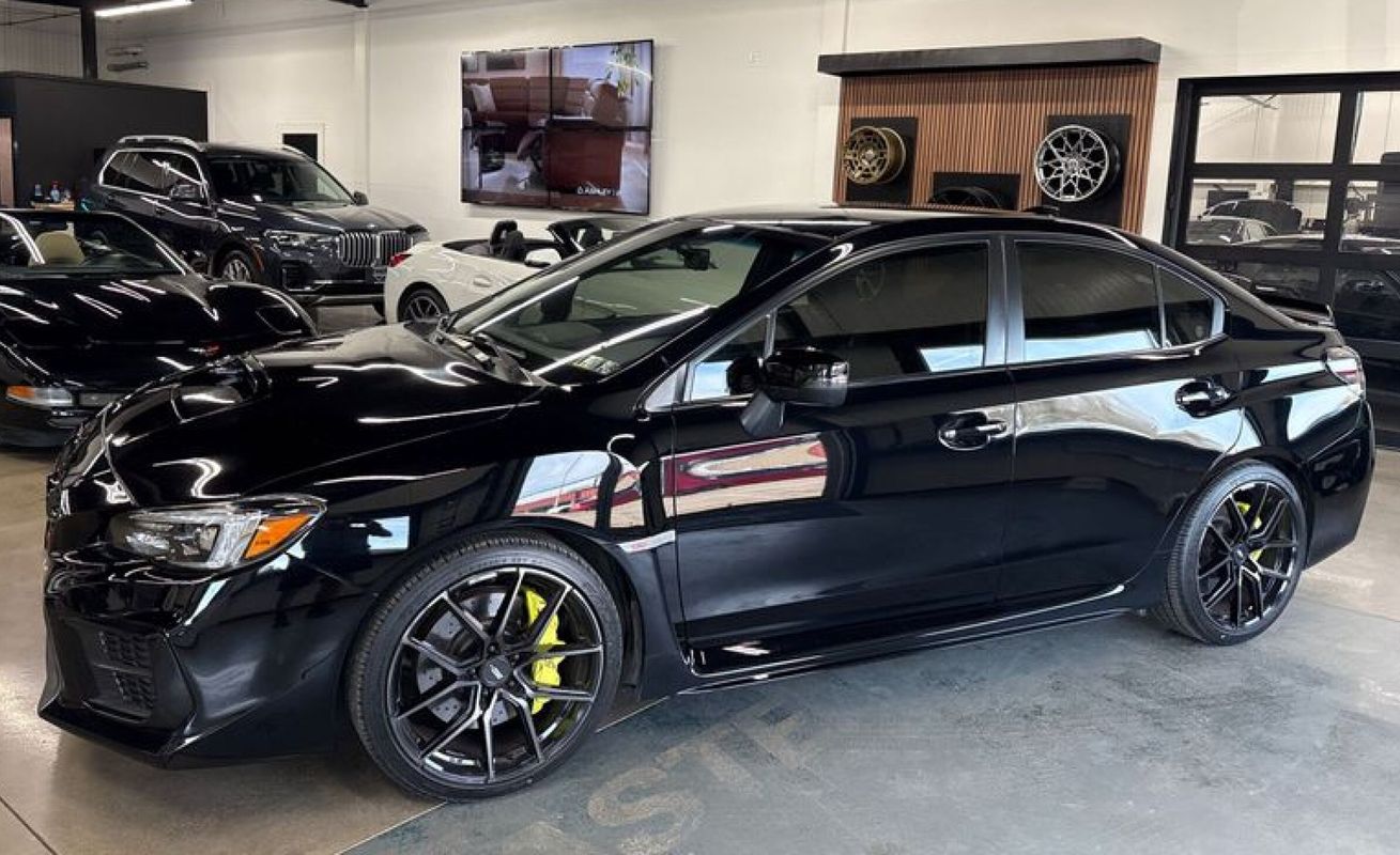 Black 2020 Subaru WRX STI Sedan 6-Speed Manual