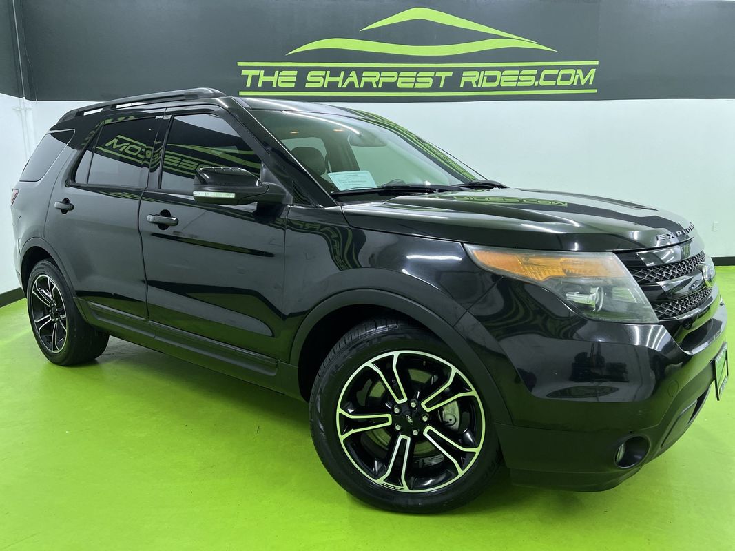 Black 2015 Ford Explorer Sport 4WD SUV / Crossover All-Wheel Drive Automatic