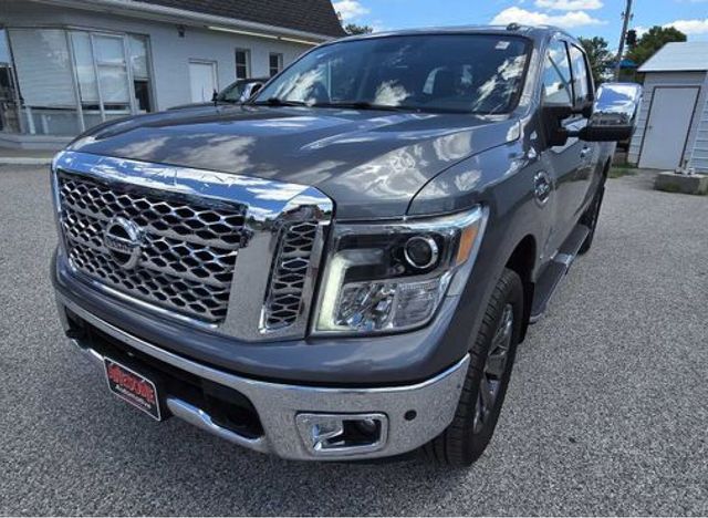 Gray 2017 Nissan Titan Pickup Truck Four-Wheel Drive 7-Speed Automatic