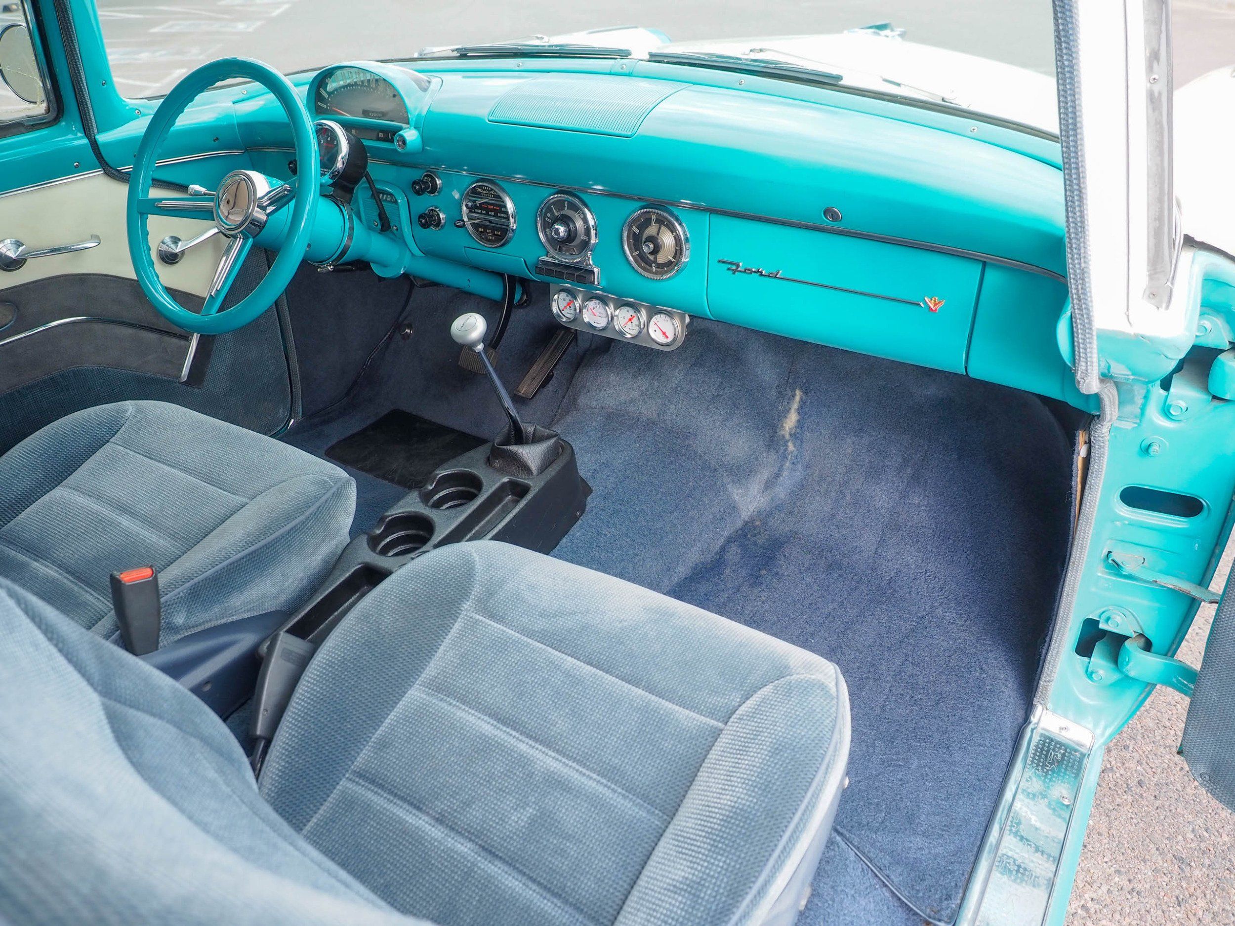 1955 Ford Fairlane Teal Coupe