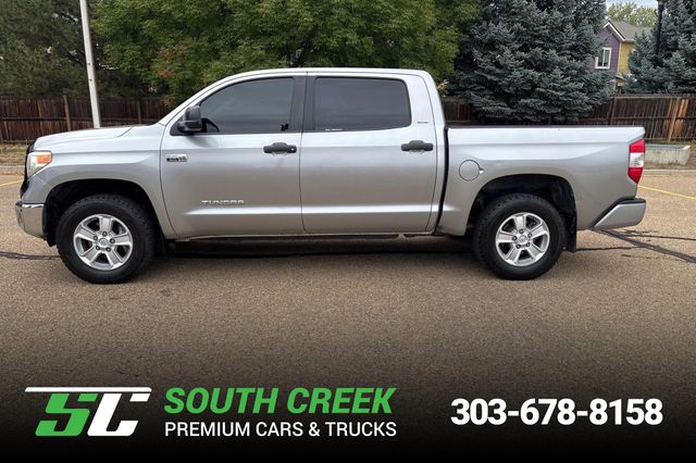 Silver 2017 Toyota Tundra Pickup Truck Four-Wheel Drive 6-Speed Automatic