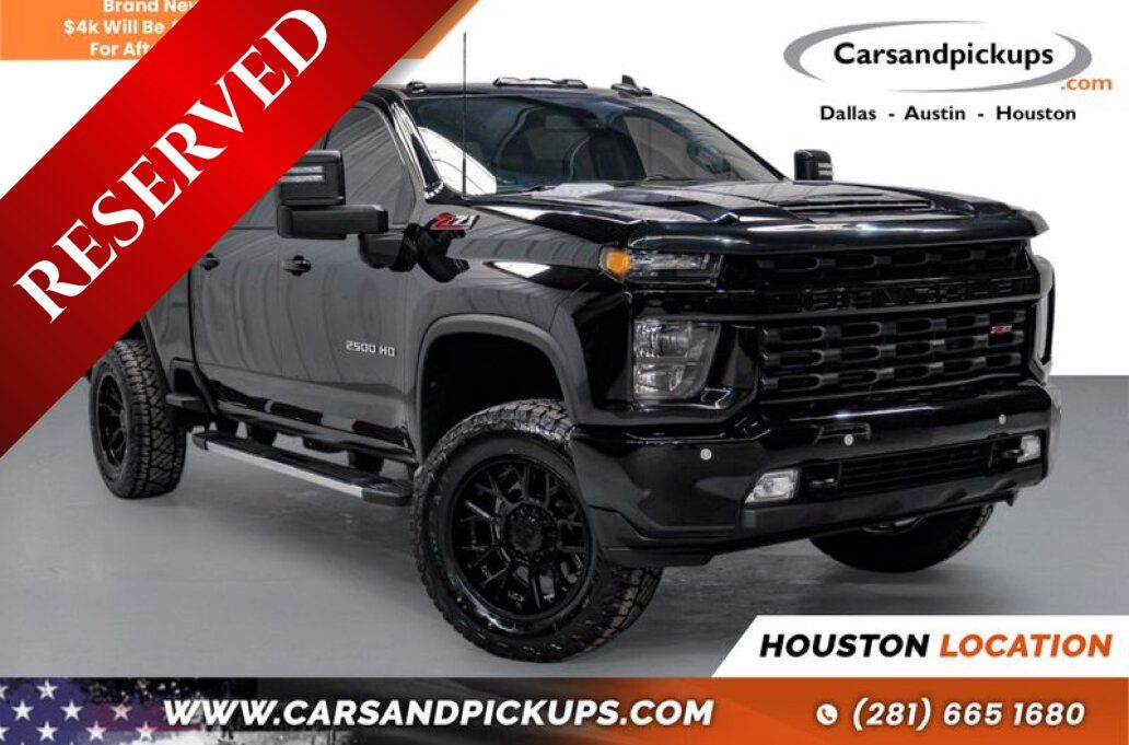 Black 2021 Chevrolet Silverado 2500HD LT Crew Cab 4WD Pickup Truck Four-Wheel Drive 6-Speed Automatic