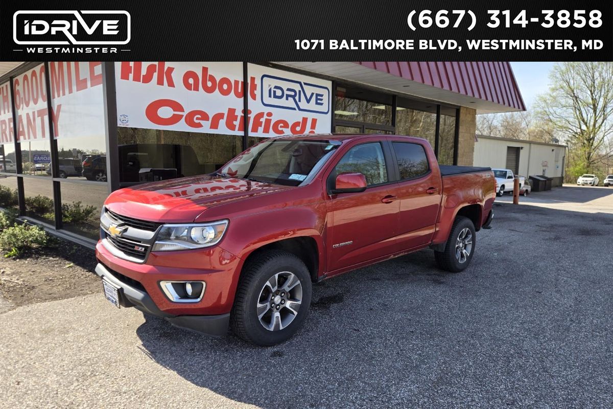 Red 2016 Chevrolet Colorado Z71 Crew Cab 4WD Pickup Truck Four-Wheel Drive 6-Speed Automatic