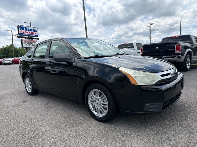 Black 2009 Ford Focus Sedan Front-Wheel Drive 4-Speed Automatic