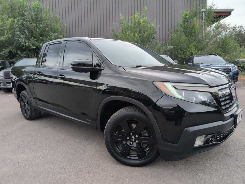 Black 2017 Honda Ridgeline Pickup Truck All-Wheel Drive 6-Speed Automatic